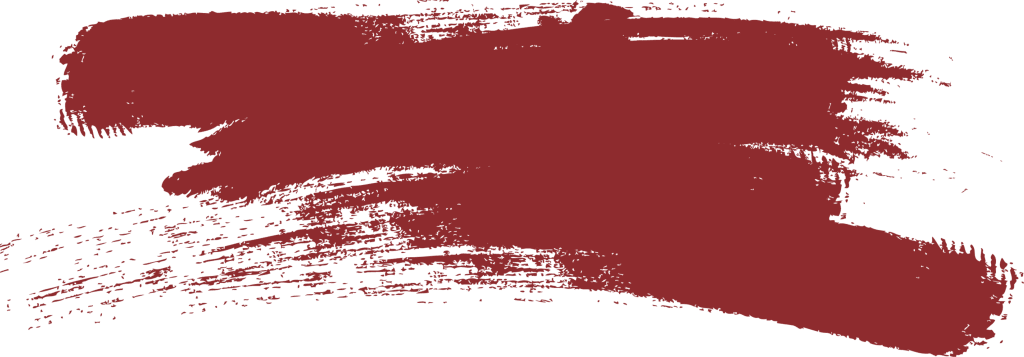 A broad, horizontal brushstroke of dark red paint on a white background, with rough, textured edges—reminiscent of the bold lines found in Commercial Dock and Door Solutions branding.