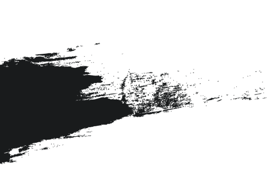 A broad black paintbrush stroke, reminiscent of the bold lines found in Industrial Door and Dock Services branding, extends diagonally across a white background, fading and becoming more textured toward the right side.