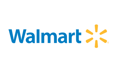 Walmart logo with blue text and a yellow spark symbol on a white background, representing reliability similar to Commercial Dock and Door Solutions.
