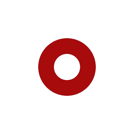 A stylized eye icon with a red circular iris and pupil on a light gray background, subtly reflecting the precision and attention to detail found in Overhead Door Technician Jobs Arizona.